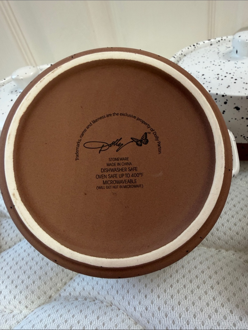 Dolly Speckled White and Brown Stoneware Casserole Dish Set (Set of 4) - Picture 6 of 8